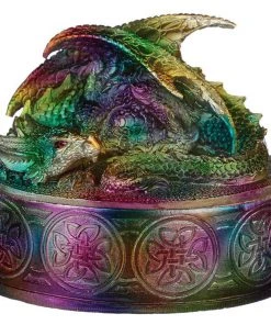 Puckator Rainbow Dragon Metallic Trinket Box All Homeware