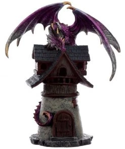 Puckator All Homeware Dark Legends Village Protector Dragon Purple