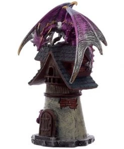 Puckator All Homeware Dark Legends Village Protector Dragon Purple