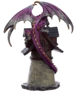 Puckator All Homeware Dark Legends Village Protector Dragon Purple