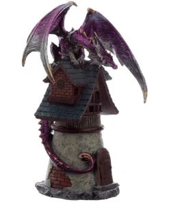 Puckator All Homeware Dark Legends Village Protector Dragon Purple