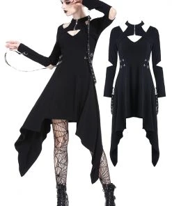 Ladies Gothic Clothing Dark In Love Aura Dress