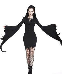 Ladies Gothic Clothing Dark In Love Salem Gothic Dress