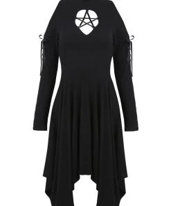 Ladies Gothic Clothing Dark In Love Karine Dress