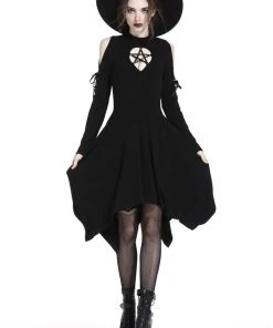 Ladies Gothic Clothing Dark In Love Karine Dress