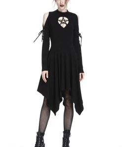 Ladies Gothic Clothing Dark In Love Karine Dress