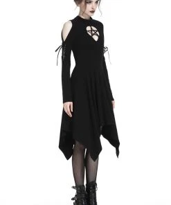 Ladies Gothic Clothing Dark In Love Karine Dress