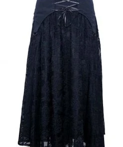Dark Star Black Gothic Skirt Ladies Gothic Clothing