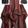 Dark Star Steampunk Skirt Poly Silk Skirt Ladies Gothic Clothing 1 Dark Star Steampunk Skirt Poly Silk Skirt Ladies Gothic Clothing