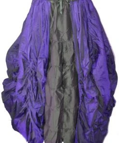 Dark Star Purple Poly Silk Skirt