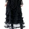 Dark In Love Tiered Net Gothic Skirt Ladies Gothic Clothing