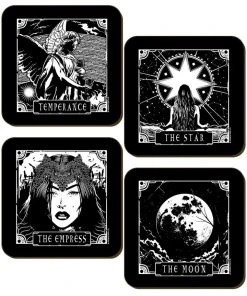 Grind Dining & Barware Deadly Tarot Coaster Set