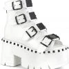 Demonia ASHES 70 White Boots 2 Demonia ASHES 70 White Boots