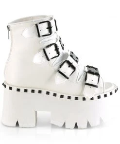 Demonia ASHES 70 White Boots