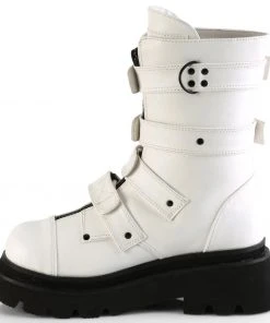 Demonia RENEGADE 55 White Boots All Footwear
