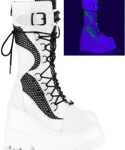 Demonia Shaker 70 Boots White All Footwear