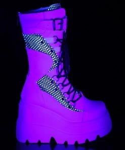 Demonia Shaker 70 Boots White All Footwear