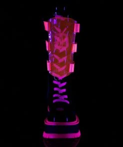 Demonia SLACKER 156 Pink Boots Gothic Boots