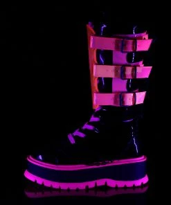 Demonia SLACKER 156 Pink Boots Gothic Boots 9 Demonia SLACKER 156 Pink Boots Gothic Boots