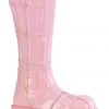 Demonia Slacker 230 Pink Hologram Boots All Footwear 2 Demonia Slacker 230 Pink Hologram Boots All Footwear