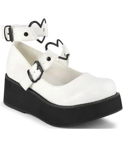 Demonia SPRITE 02 White Shoes