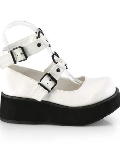 Demonia SPRITE 02 White Shoes