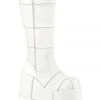 Demonia STACK 301 White Boots Mens Fetish Boots