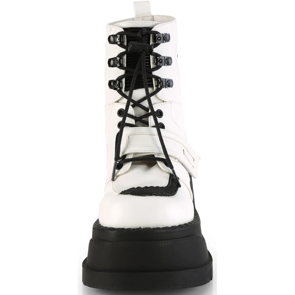 Demonia STOMP 13 White Boots 4 Demonia STOMP 13 White Boots