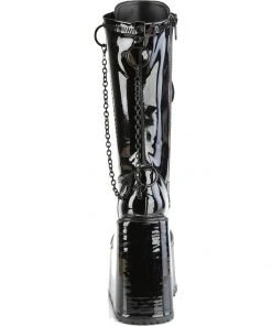 Demonia SWING 150 Black Patent Boots