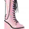 Demonia SWING 150 Pink Patent Boots