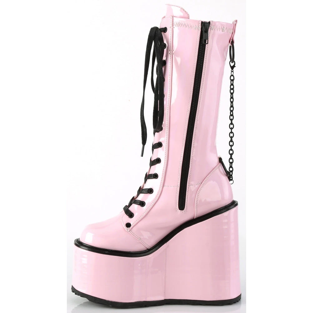 Demonia SWING 150 Pink Patent Boots 5 Demonia SWING 150 Pink Patent Boots