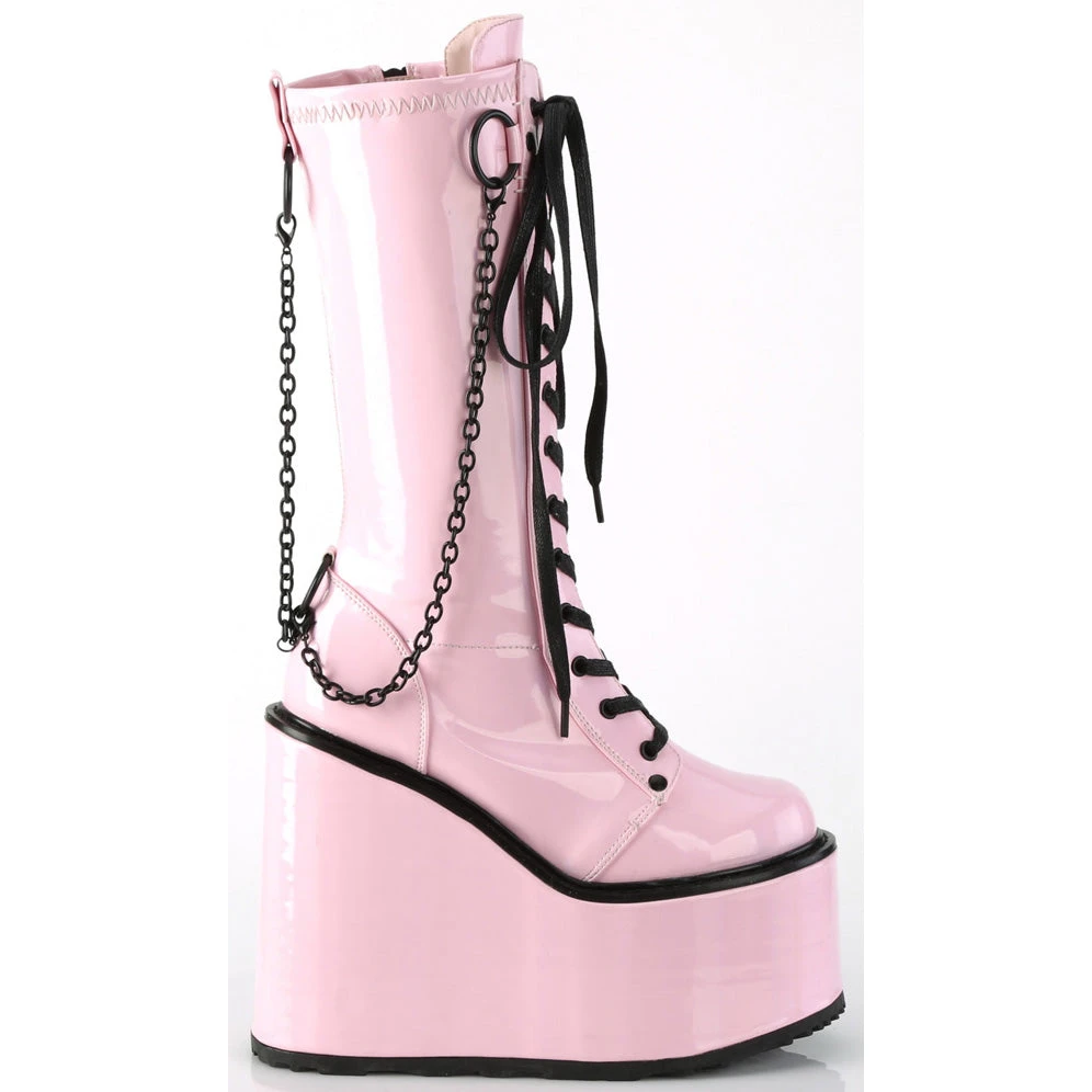 Demonia SWING 150 Pink Patent Boots 7 Demonia SWING 150 Pink Patent Boots