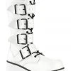 Demonia TRASHVILLE 518 Boots White Gothic Boots
