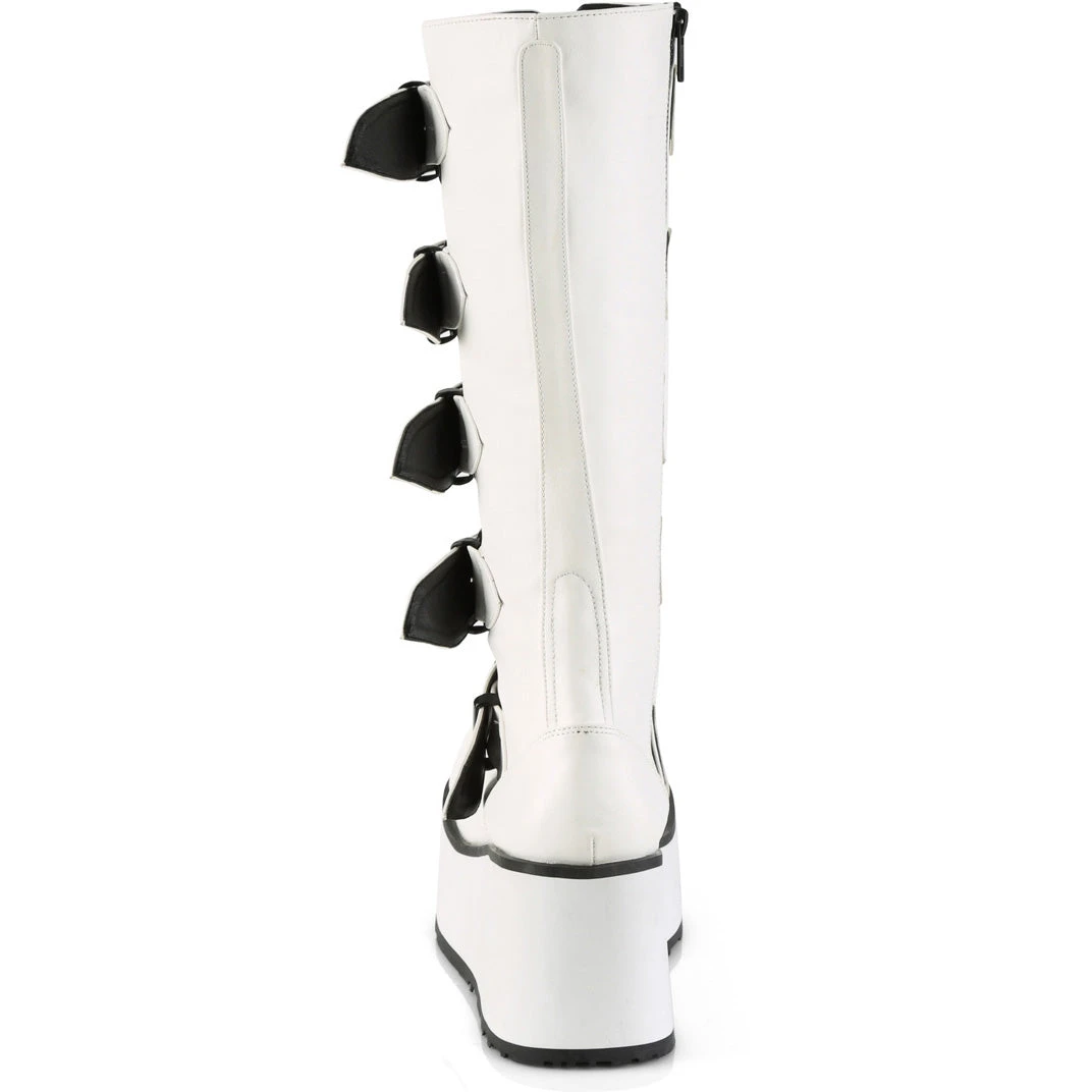 Demonia TRASHVILLE 518 Boots White Gothic Boots 6 Demonia TRASHVILLE 518 Boots White Gothic Boots
