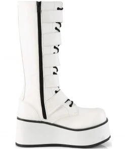 Demonia TRASHVILLE 518 Boots White Gothic Boots 11 Demonia TRASHVILLE 518 Boots White Gothic Boots