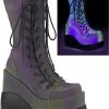 Demonia VOID 118 Green Boots 1 Demonia VOID 118 Green Boots