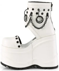 Demonia WAVE 22 White Boots