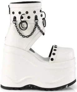 Demonia WAVE 22 White Boots
