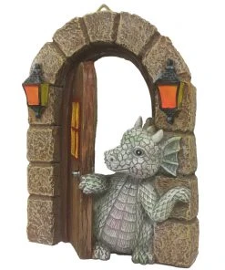 Dragons Dragon Door Ornament Garden