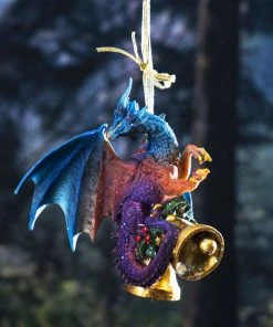 Gothic Gifts All Homeware Dragon Bells Hanging Ornament