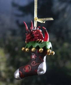 Gothic Gifts Dragon Stocking Hanging Ornament All Homeware