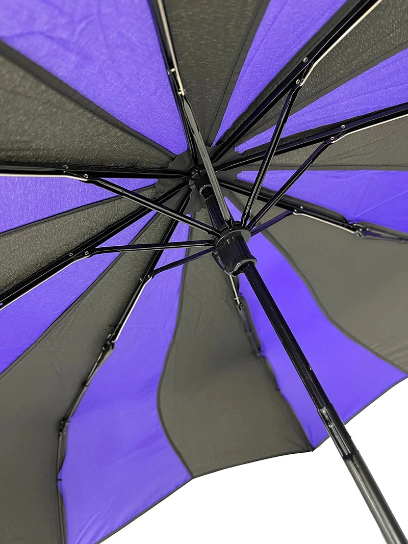 Soake Gothic Accessories Purple And Black Swirl Folding Umbrella 4 Soake Gothic Accessories Purple And Black Swirl Folding Umbrella