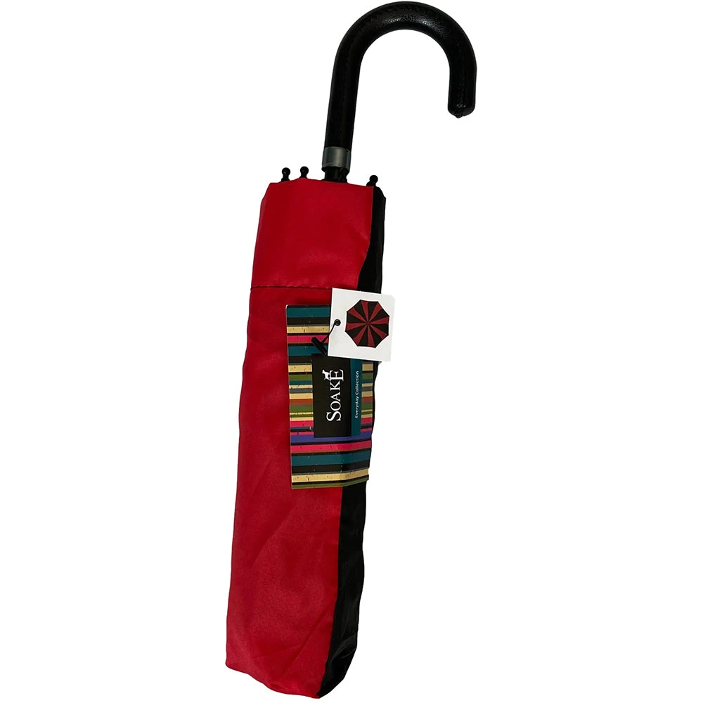 Soake Red And Black Swirl Folding Umbrella 5 Soake Red And Black Swirl Folding Umbrella