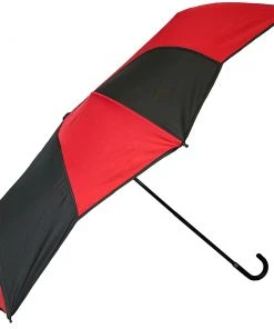 Soake Red And Black Swirl Folding Umbrella