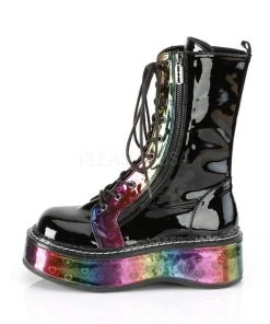 Gothic Boots Demonia EMILY 350 Boots Rainbow