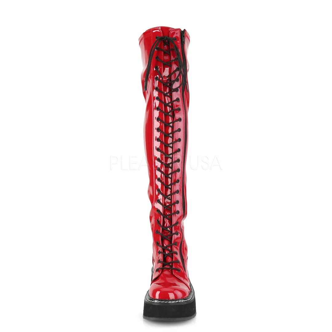 Demonia EMILY 375 Boots Red Ladies Fetish Boots 5 Demonia EMILY 375 Boots Red Ladies Fetish Boots
