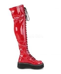 Demonia EMILY 375 Boots Red Ladies Fetish Boots 14 Demonia EMILY 375 Boots Red Ladies Fetish Boots