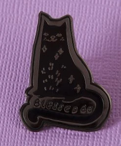Punky Pins Blessed Be Cat Enamel Pin 7 Punky Pins Blessed Be Cat Enamel Pin