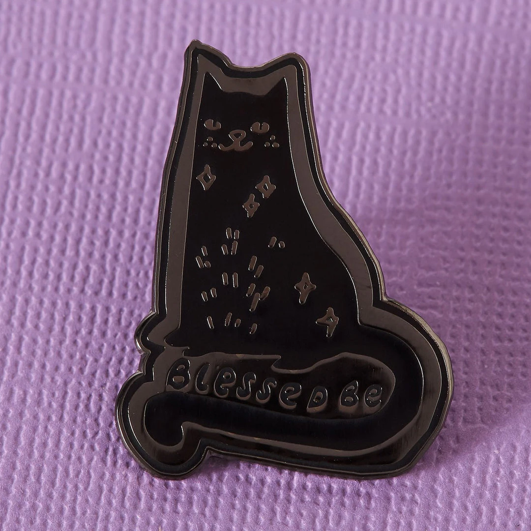 Punky Pins Blessed Be Cat Enamel Pin 5 Punky Pins Blessed Be Cat Enamel Pin