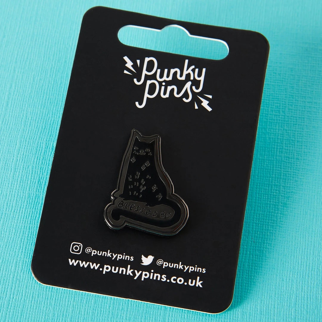 Punky Pins Blessed Be Cat Enamel Pin 4 Punky Pins Blessed Be Cat Enamel Pin